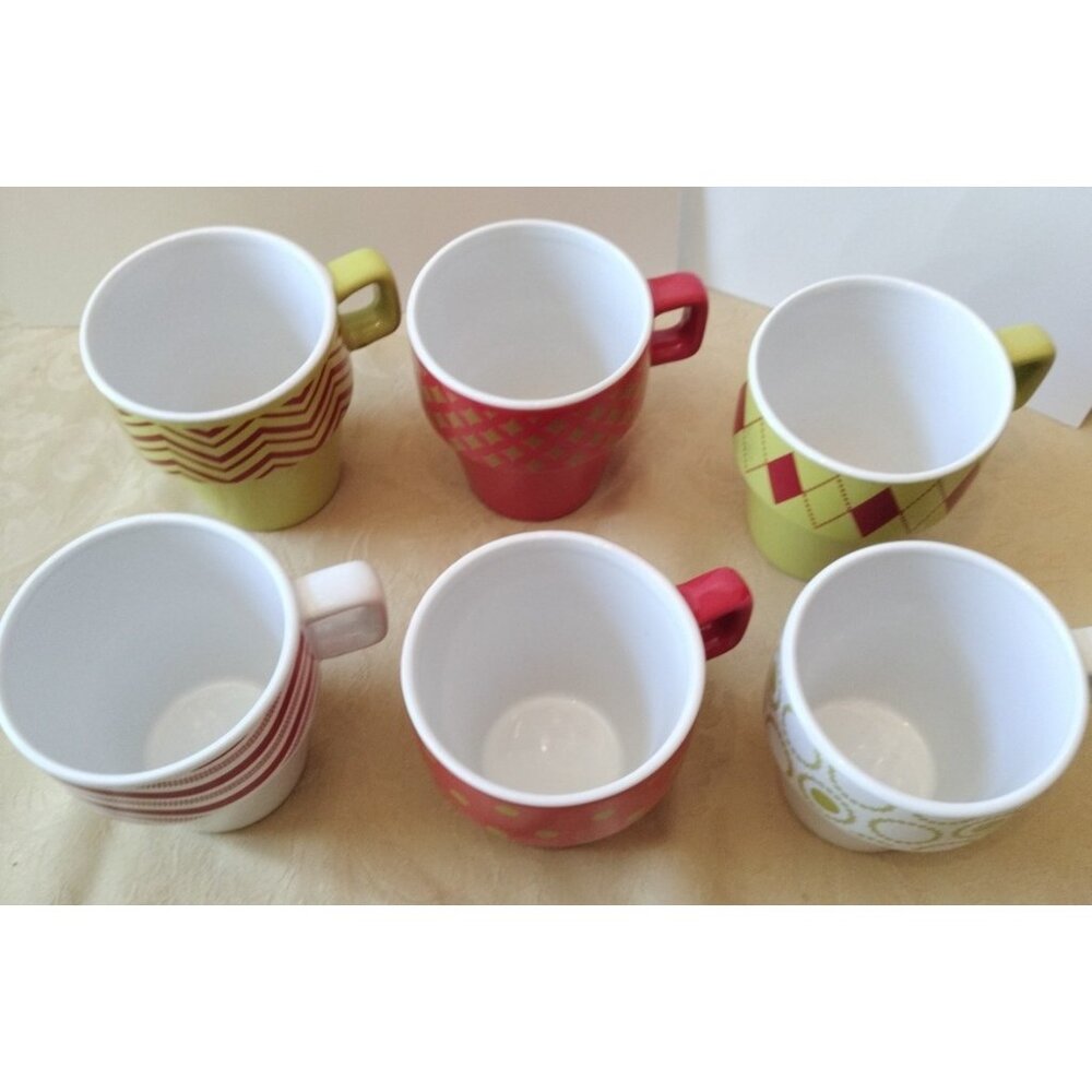 Simple Solutions, Set/6 Coffee Mugs Stackable - Picture 4 of 11